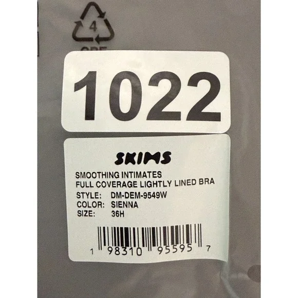 SKIMS Smoothing Full Coverage Bra‎ Sienna 36H NWT - Picture 11 of 11